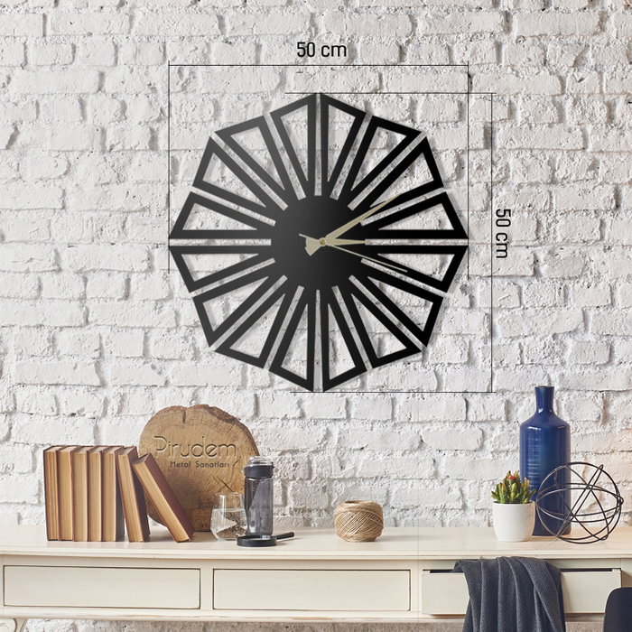 Wallity Hedef Reloj de Pared Decorativo de Metal Negro Wallity Hedef Reloj de Pared Decorativo de Metal Negro